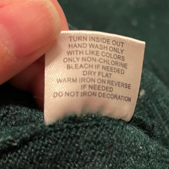 NEW Green Rockin Around Christmas Tree Sweater gold sequins size M runs large - Picture 9 of 12